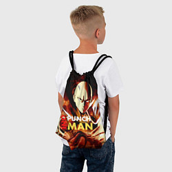 Рюкзак-мешок Огненный Сайтама One Punch-Man, цвет: 3D-принт — фото 2