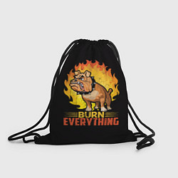 Рюкзак-мешок Сжечь Всё, цвет: 3D-принт