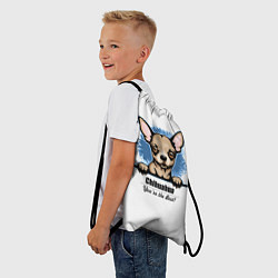 Рюкзак-мешок Собачка Чихуахуа, цвет: 3D-принт — фото 2