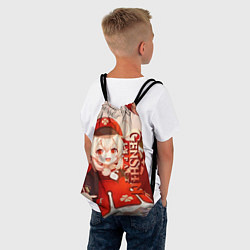 Рюкзак-мешок Кли - Геншин импакт, цвет: 3D-принт — фото 2