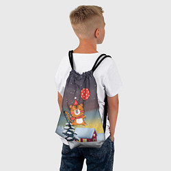 Рюкзак-мешок Прыгающий тигренок 2022, цвет: 3D-принт — фото 2