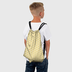 Рюкзак-мешок Цветок Жизни золото, цвет: 3D-принт — фото 2