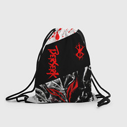 Рюкзак-мешок Берсерк черная маска с логотипом, цвет: 3D-принт