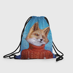 Рюкзак-мешок НОВОГОДНИЙ ЛИС CHRISTMAS FOX, цвет: 3D-принт