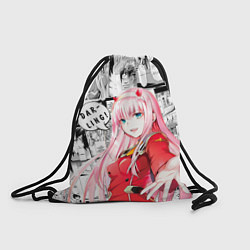 Рюкзак-мешок Zero Two Зеро ту на манге фрейм, цвет: 3D-принт