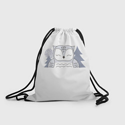 Рюкзак-мешок Умиляющая совушка, цвет: 3D-принт