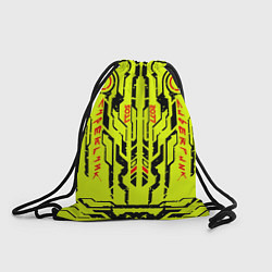 Рюкзак-мешок Cyberpunk 2077 YELLOW, цвет: 3D-принт