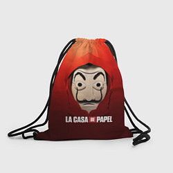 Рюкзак-мешок СЕРИАЛ БУМАЖНЫЙ ДОМ LA CASA DE PAPEL, цвет: 3D-принт