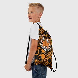 Рюкзак-мешок Голова тигра с бабочкой, цвет: 3D-принт — фото 2