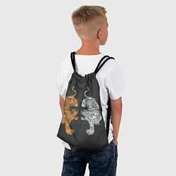 Рюкзак-мешок Два тигра, цвет: 3D-принт — фото 2