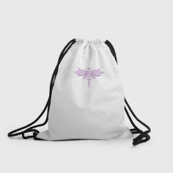 Рюкзак-мешок Стрекоза Violet Neon Theme, цвет: 3D-принт