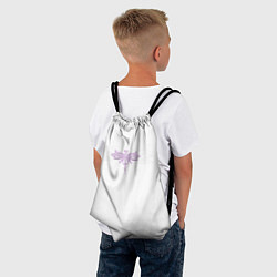 Рюкзак-мешок Стрекоза Violet Neon Theme, цвет: 3D-принт — фото 2