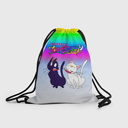 Рюкзак-мешок Луна и Артемис под радугой, цвет: 3D-принт