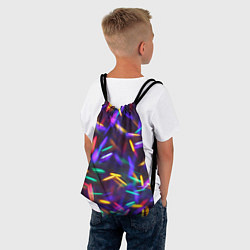 Рюкзак-мешок Новогодние Фонарики, цвет: 3D-принт — фото 2