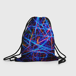Рюкзак-мешок NEON LINES Glowing Lines Effect, цвет: 3D-принт