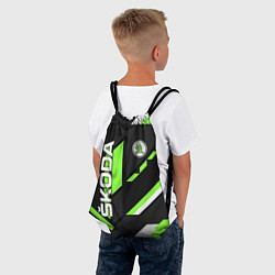Рюкзак-мешок ШКОДА ГЕОМЕТРИЯ ЛИНИИ SKODA GEOMETRY SPORT, цвет: 3D-принт — фото 2