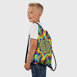 Рюкзак-мешок Пульсирующий Огненный Цветок, цвет: 3D-принт — фото 2