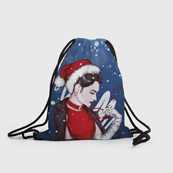 Рюкзак-мешок Мисс зима, цвет: 3D-принт