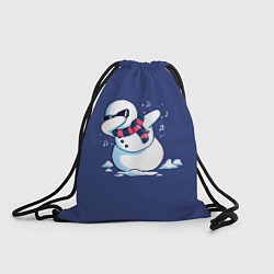 Рюкзак-мешок Dab Snowman in a scarf, цвет: 3D-принт
