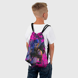 Рюкзак-мешок Jinx v2 Arcane LoL, цвет: 3D-принт — фото 2