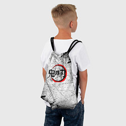 Рюкзак-мешок Клинок рассекающий демонов гранж, цвет: 3D-принт — фото 2