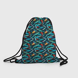 Рюкзак-мешок Рыболовные Воблеры, цвет: 3D-принт