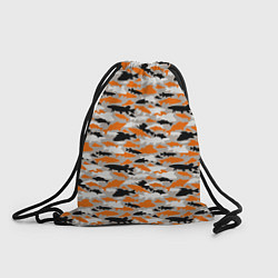 Рюкзак-мешок Рыболовный камуфляж из рыб, цвет: 3D-принт