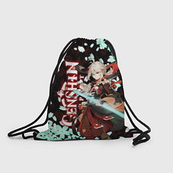 Рюкзак-мешок КАДЗУХА ГЕНШИН ИМПАКТ САКУРА, цвет: 3D-принт