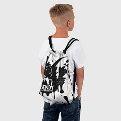 Рюкзак-мешок BLACK AND WHITE BENDY, цвет: 3D-принт — фото 2