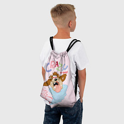 Рюкзак-мешок Crazy for you!, цвет: 3D-принт — фото 2