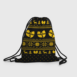 Рюкзак-мешок НОВОГОДНИЙ СВИТЕР WU TANG CLAN, цвет: 3D-принт