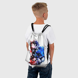 Рюкзак-мешок Танджиро demon slayer, цвет: 3D-принт — фото 2