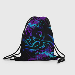 Рюкзак-мешок SONIC NEON СОНИК НЕОН, цвет: 3D-принт