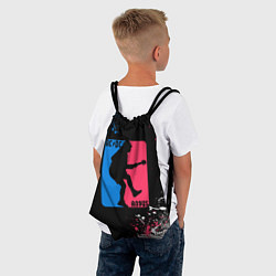 Рюкзак-мешок ACDC брызги красок, цвет: 3D-принт — фото 2