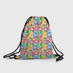 Рюкзак-мешок Разные Валюты и Криптовалюты, цвет: 3D-принт