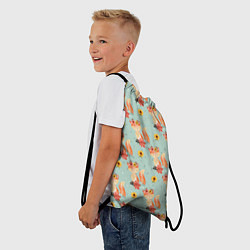 Рюкзак-мешок Лисички паттерн, цвет: 3D-принт — фото 2