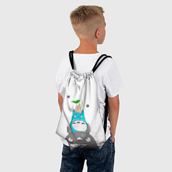 Рюкзак-мешок Аниме Тоторо, помощники и чернушки под снегом, цвет: 3D-принт — фото 2