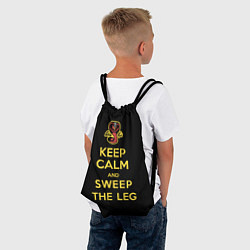 Рюкзак-мешок Keep calm and sweep the leg, цвет: 3D-принт — фото 2
