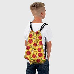 Рюкзак-мешок Pizza salami, цвет: 3D-принт — фото 2