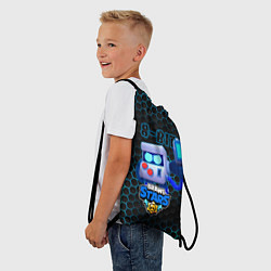 Рюкзак-мешок 8-БИТ BRAWL STARS соты, цвет: 3D-принт — фото 2