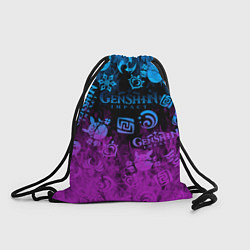 Рюкзак-мешок Genshin Impact - Огонь, цвет: 3D-принт