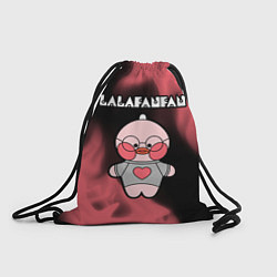 Рюкзак-мешок LALAFANFAN - СЕРДЕЧКО Огонь, цвет: 3D-принт