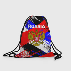 Рюкзак-мешок Russia Геометрия патриотизм, цвет: 3D-принт