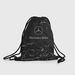 Рюкзак-мешок Mercedes-Benz штрихи black, цвет: 3D-принт