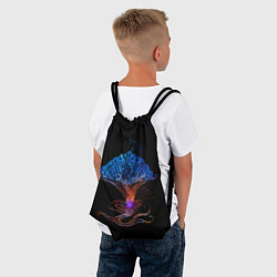 Рюкзак-мешок Space Flower B-01, цвет: 3D-принт — фото 2