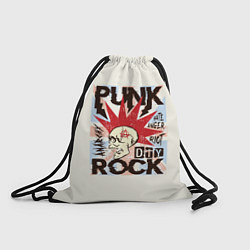 Рюкзак-мешок Punk Rock Панк, цвет: 3D-принт