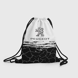 Рюкзак-мешок Peugeot: Трещины, цвет: 3D-принт