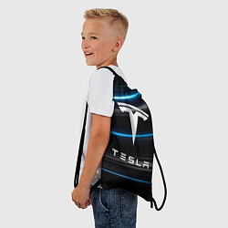Рюкзак-мешок Tesla - Неоновые полосы, цвет: 3D-принт — фото 2