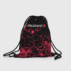 Рюкзак-мешок Valorant: Брызги красок трещины, цвет: 3D-принт
