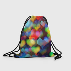 Рюкзак-мешок Множество капель любви образует море, цвет: 3D-принт